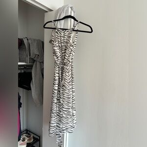 NWOT banana republic zebra midi dress